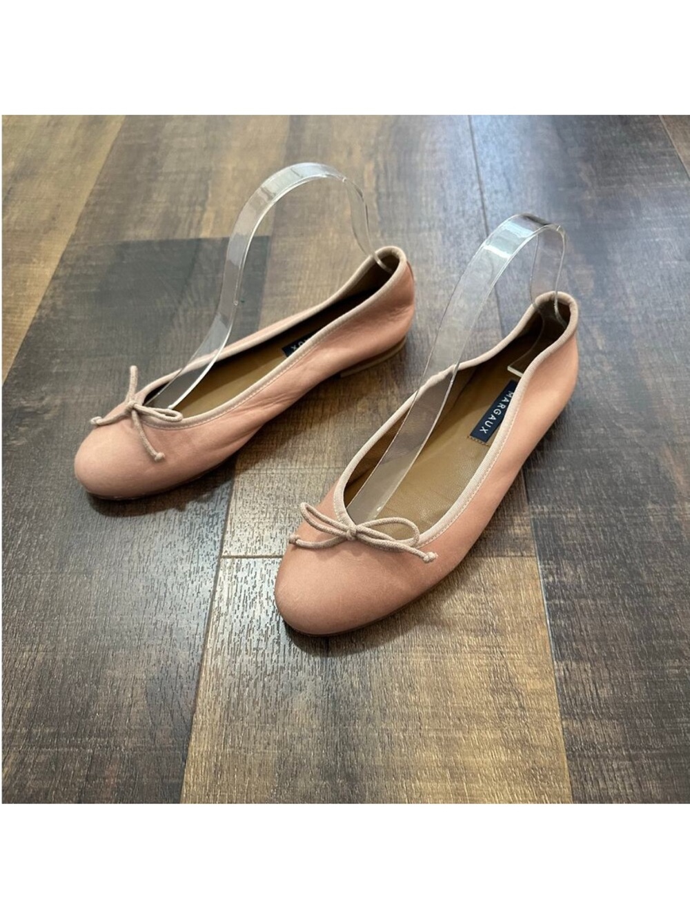 Margaux The Demi Ballet Flats Blush Pink Leather Shoes Size 37